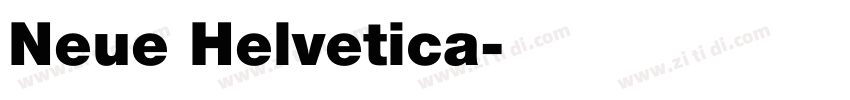 Neue Helvetica字体转换